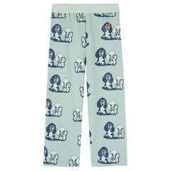 The Crow Pants from The Animals Observatory in turquoise color and a regular fit