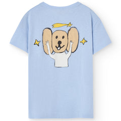 Soft Blue Rooster Tee