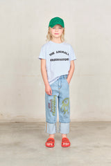 Soft Blue Rooster Tee
