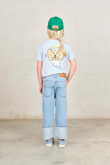 Soft Blue Rooster Tee