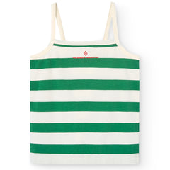 The White Kissing Tank Top from The Animals Observatory. Tank Top with sailor stripes.