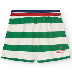 The White Sailor Shorts from The Animals Observatory. Shorts with green stripes.