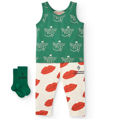 White Kissing Penguin Leggings