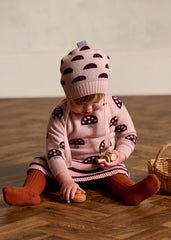 Sage Mushroom Knit Dress