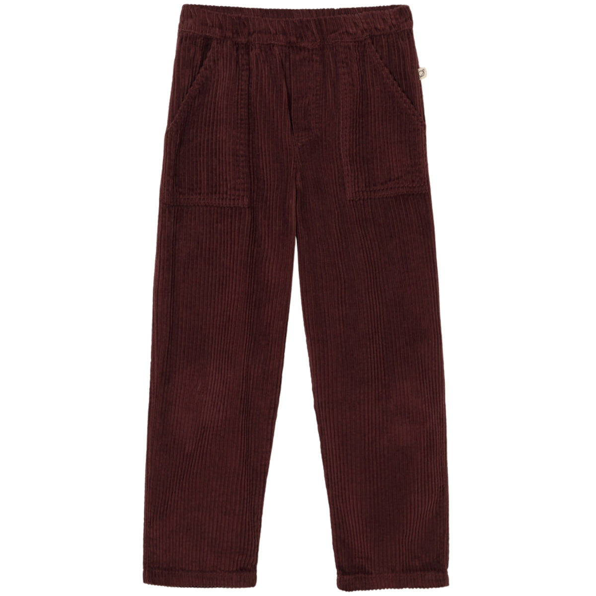 Cozmo The Salem Pants wide-wale corduroy with elastic waistband and front patch pockets