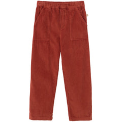 Cozmo The Salem Pants wide-wale corduroy with elastic waistband and front patch pockets