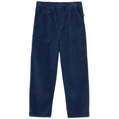 Cozmo The Salem Pants wide-wale corduroy with elastic waistband and front patch pockets