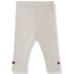 1+ in the Family The Sina Leggings in ribbed knit with wooden button cuff details