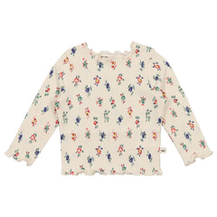 Singapore Baby Tee from The New Society. A vanilla cream base adorned with a delicate blossom print all over