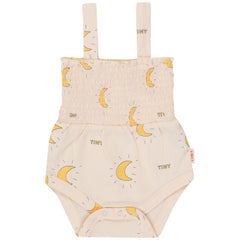 Midnight Sun Body by Tiny Cottons. Features a relaxed silhouette with wide shoulder straps and a buttons opening on the bottom.