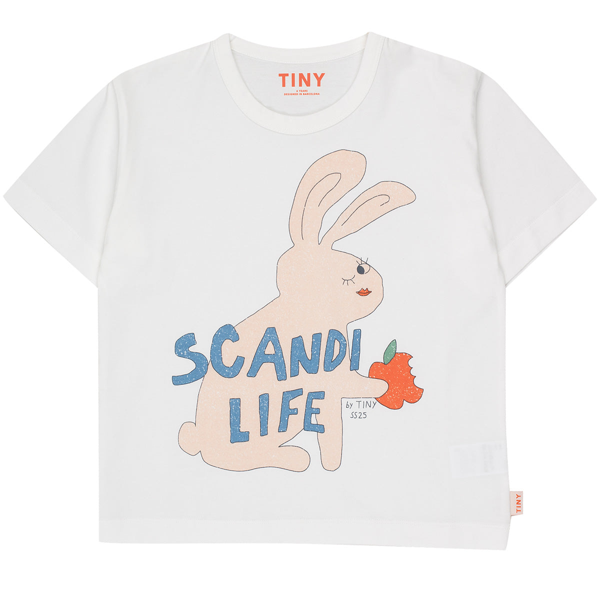 The Sandi Life Graphic Tee from Tiny Cottons. This bunny graphic tee is crafted from 100% organic cotton.