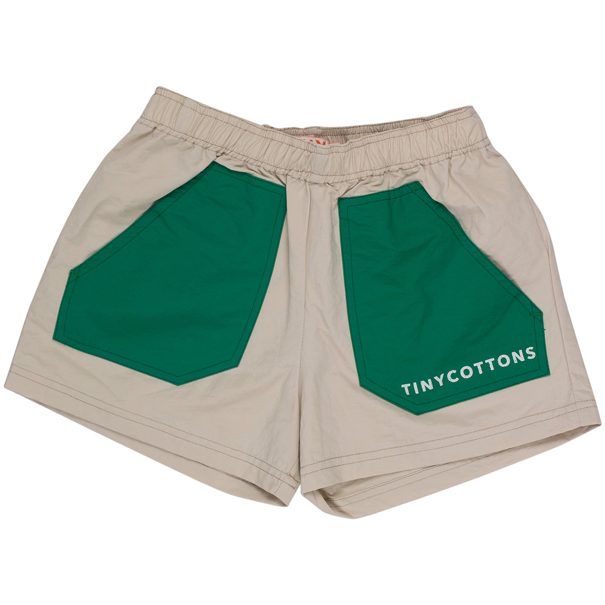The Color Block Short from Tiny Cottons. Our crinkled shorts gives any outfit a playful, modern edge.