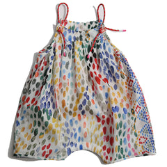 The Balao Onesie from Tia Cibani. Adjustable rope with rubber ends shoulder ties.