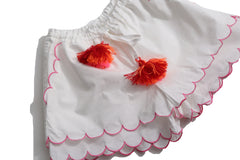 Laurel Scalloped Summer Shorts