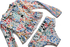 Marina Ruffle Rash Guard Set