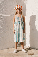 Blue Flowers Strap Dress