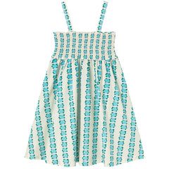 Blue Flowers Strap Dress