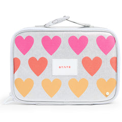 The Rodgers Lunch Box from State Bags. Lunch box with heart pattern.