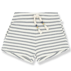 Stela Bermuda from 1+ in the family. These are baby shorts featuring a comfortable elastic waistband with a drawstring.