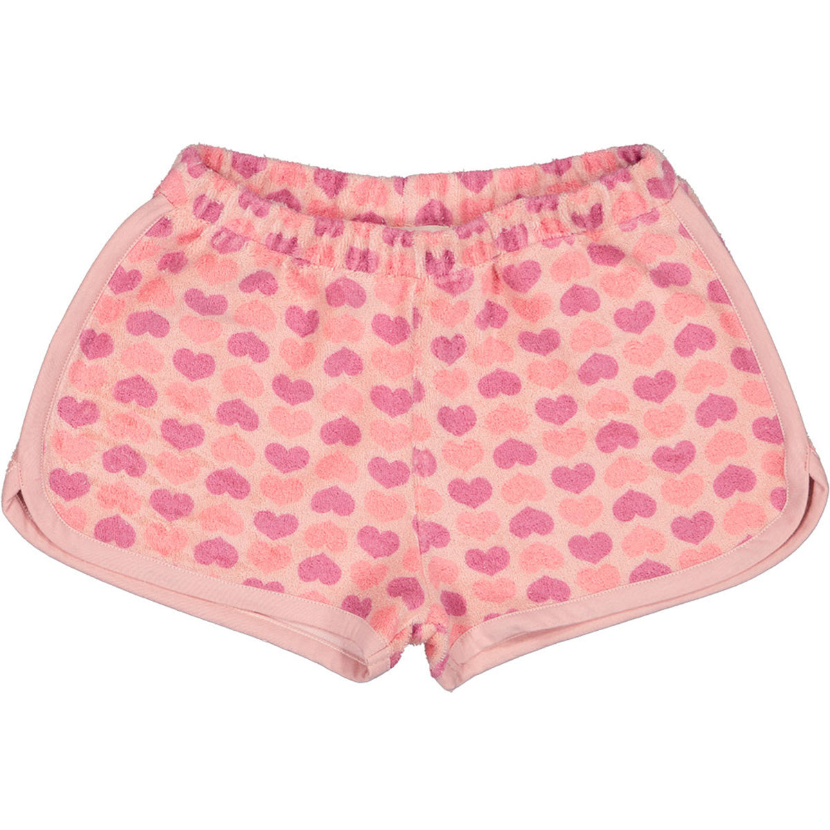 The Georgia Sponge Heart Short from Louis Louise. Elasticated waist, embroidered side pockets. 