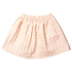The Light Pink Skirt from Christina Rohde features a beautiful light pink color and delicate ivory floral pattern