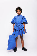 Blue Striped Skirt