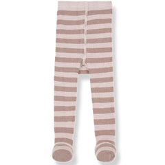 The Tina Tights from 1+ in the Family. Soft knit footed tights with an allover stripe pattern.