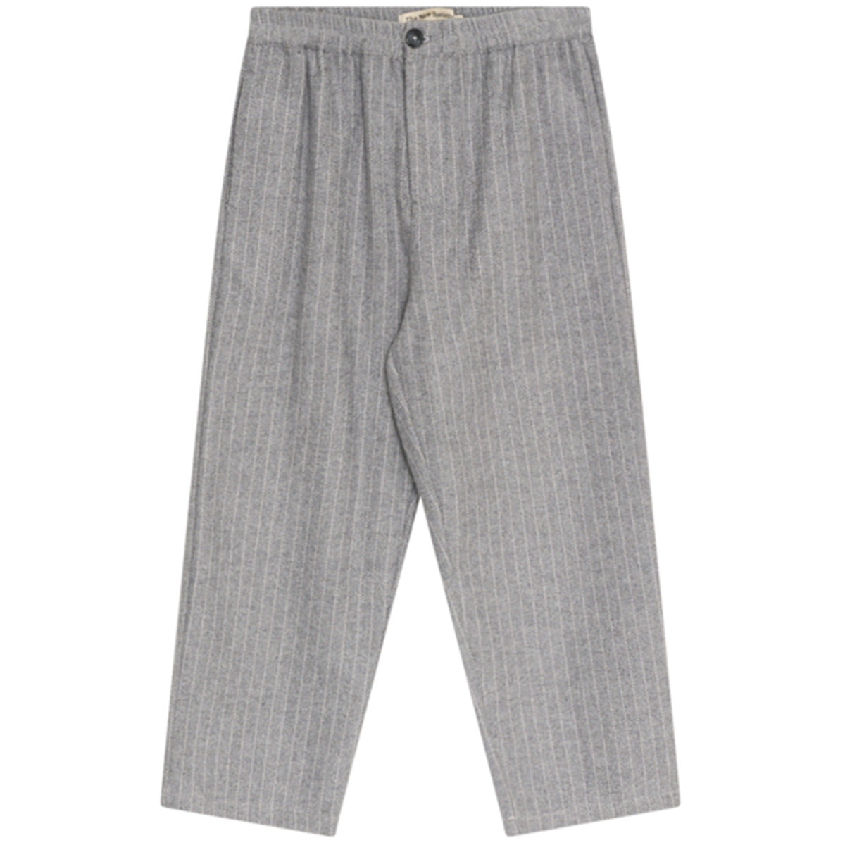 The New Society Cliff Pants kids pinstripe straight-leg trousers with relaxed fit and tailored style