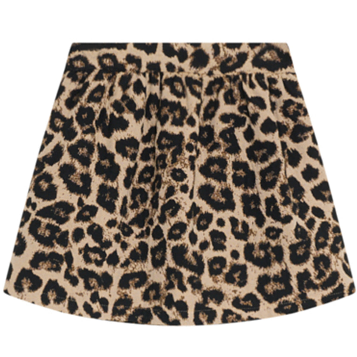 The New Society Moosie Skirt kids A-line leopard print skirt with elastic waistband