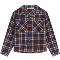 The New Society Mist Shirt kids classic button-up shirt with relaxed fit and pointed collar