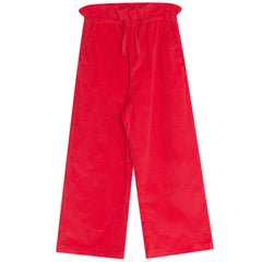 The New Society Dree Pants wide-leg corduroy kids pants with paperbag waist and scalloped pocket details