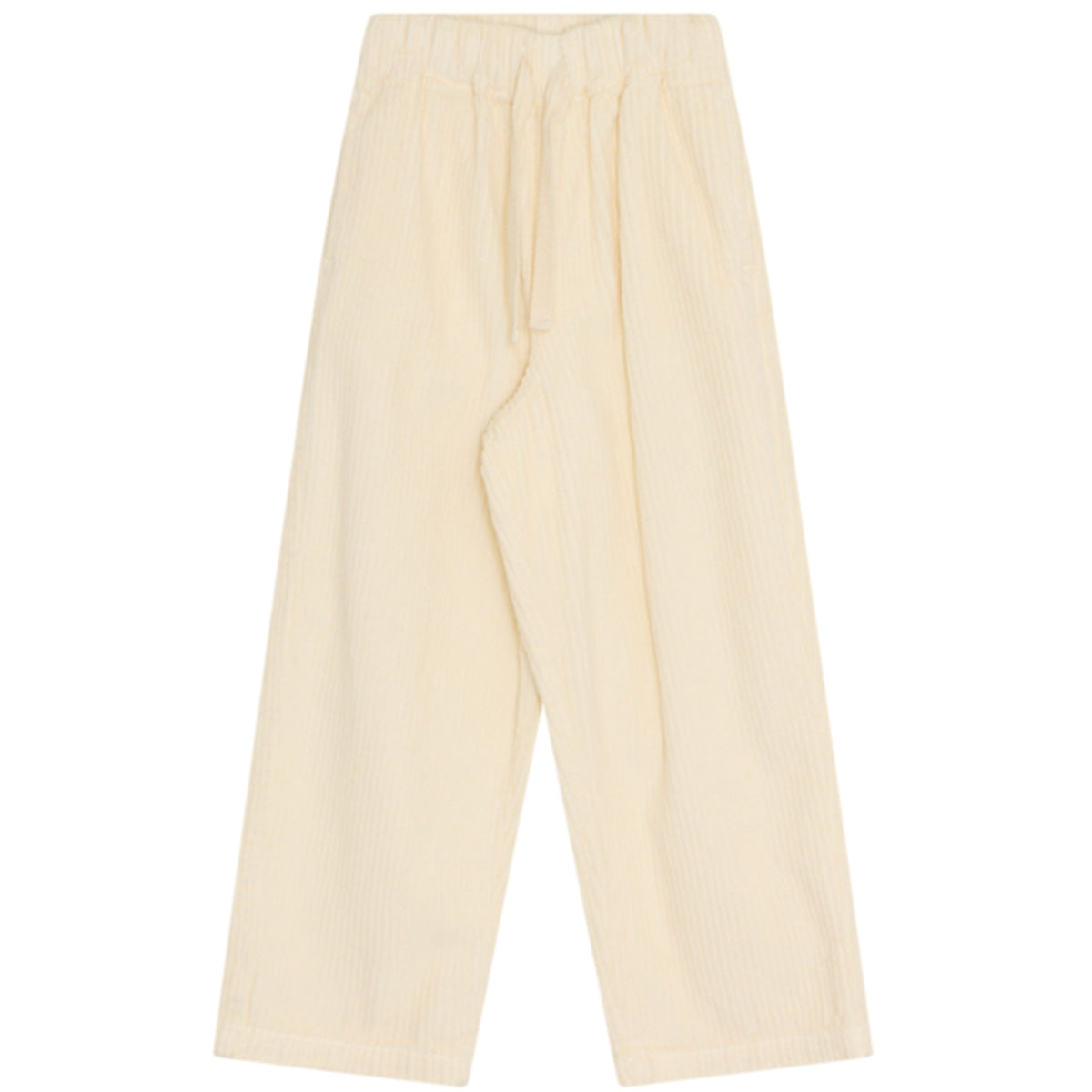The Elio Corduroy Pants from The New Society, wide-leg corduroy pants with elastic drawstring waistband.