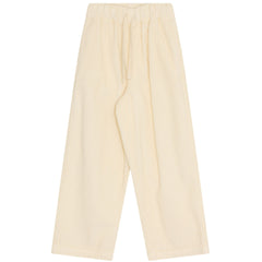 The Elio Corduroy Pants from The New Society, wide-leg corduroy pants with elastic drawstring waistband.