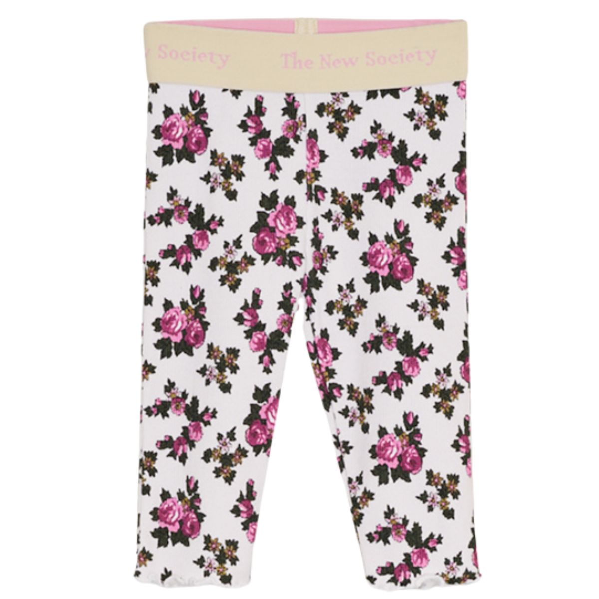 The TNS Rib Baby Legging from The New Society. Featuring a floral print and a tone-on-tone elastic waistband.