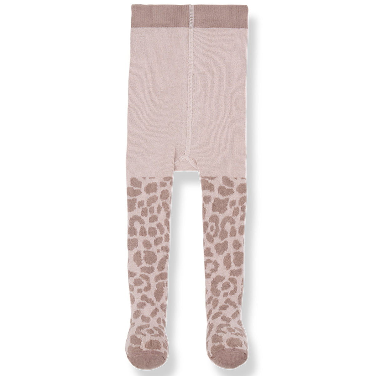 1+ in the Family The Trapani Tights with pink knit and brown leopard print legs