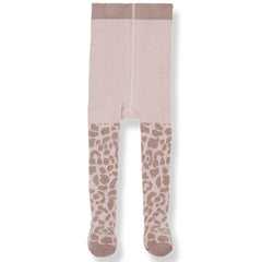 1+ in the Family The Trapani Tights with pink knit and brown leopard print legs