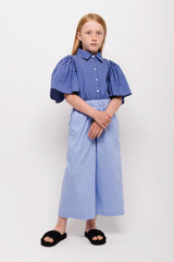Blue Striped Top