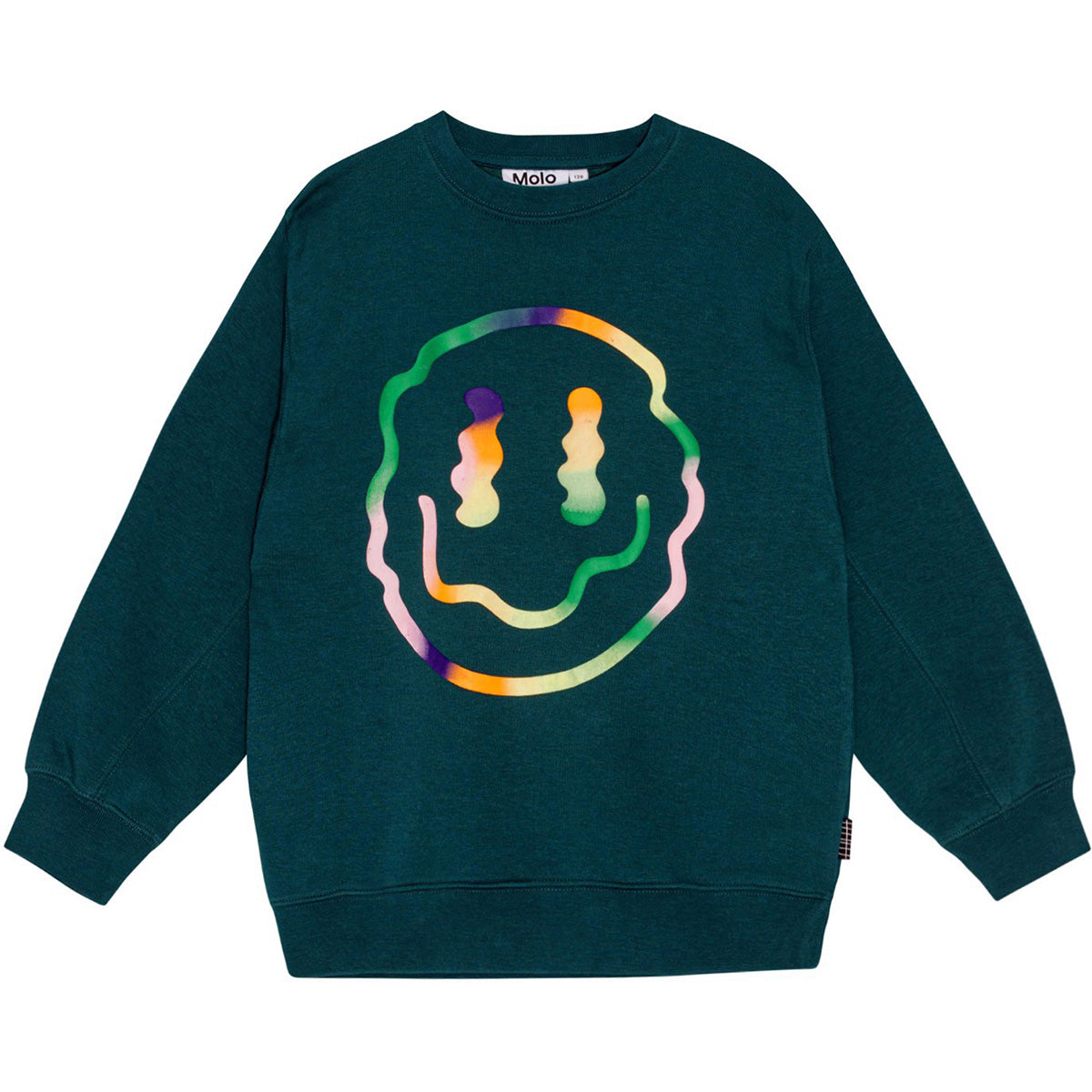 Magni Sweatshirt from Molo. Green sweatshirt in organic cotton with a brushed inner face, long sleeves, round neck