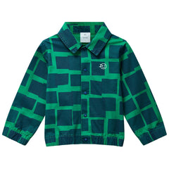 The Camp Jacket from Wynken. The bold kite block print brings a playful, colorful vibe that’s sure to stand out.