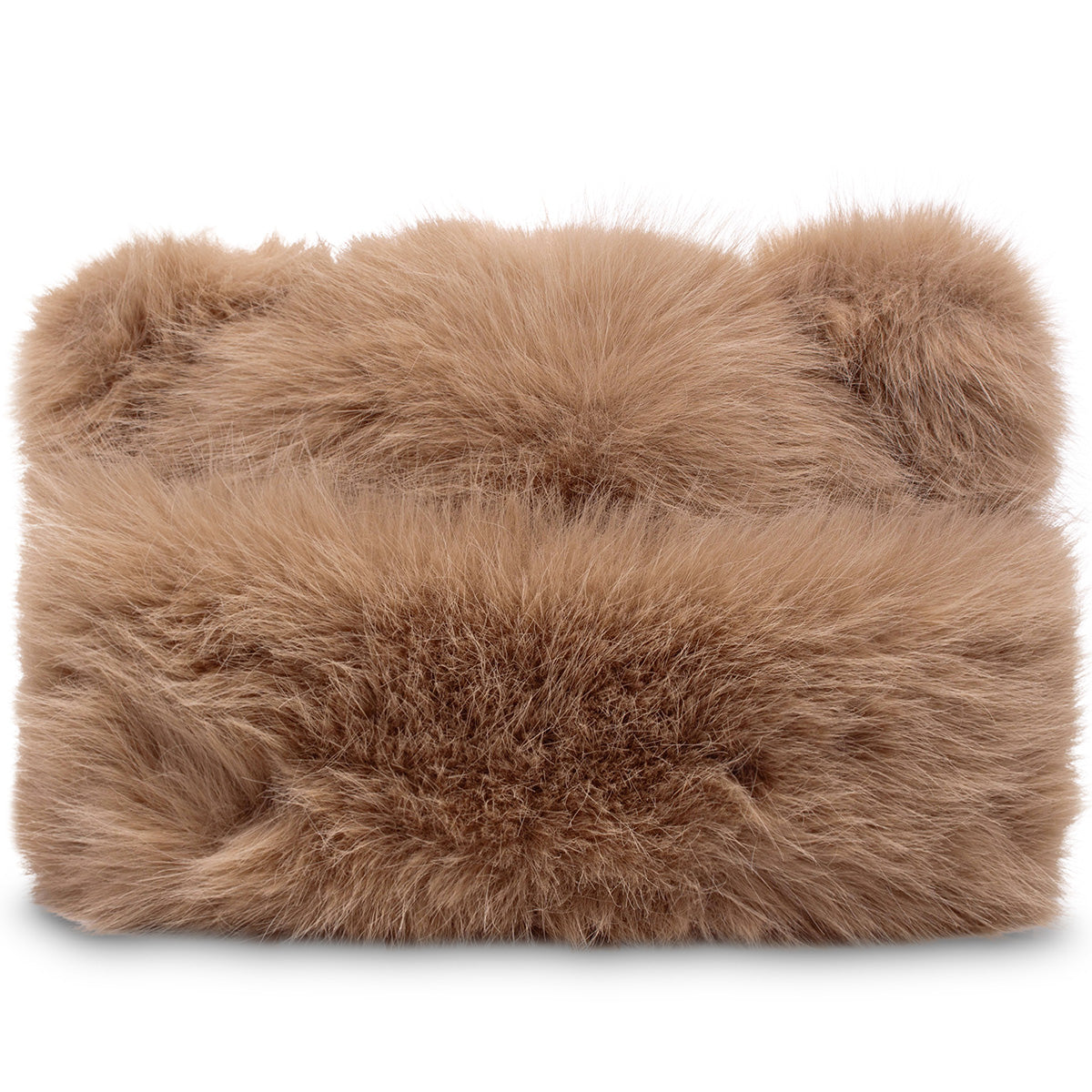 Wynken The Beary Cute Beanie Hat faux fur knit with ears, pom-pom and soft cotton lining
