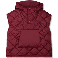 Padded Bon Bon Gilet by Wynken lightweight kids padded hooded gilet with front pocket and snap fastenings