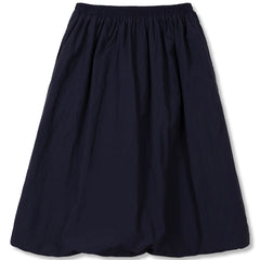 Twk Chino Skirt by Wynken, navy kids skirt with elastic waistband and full gathered silhouette