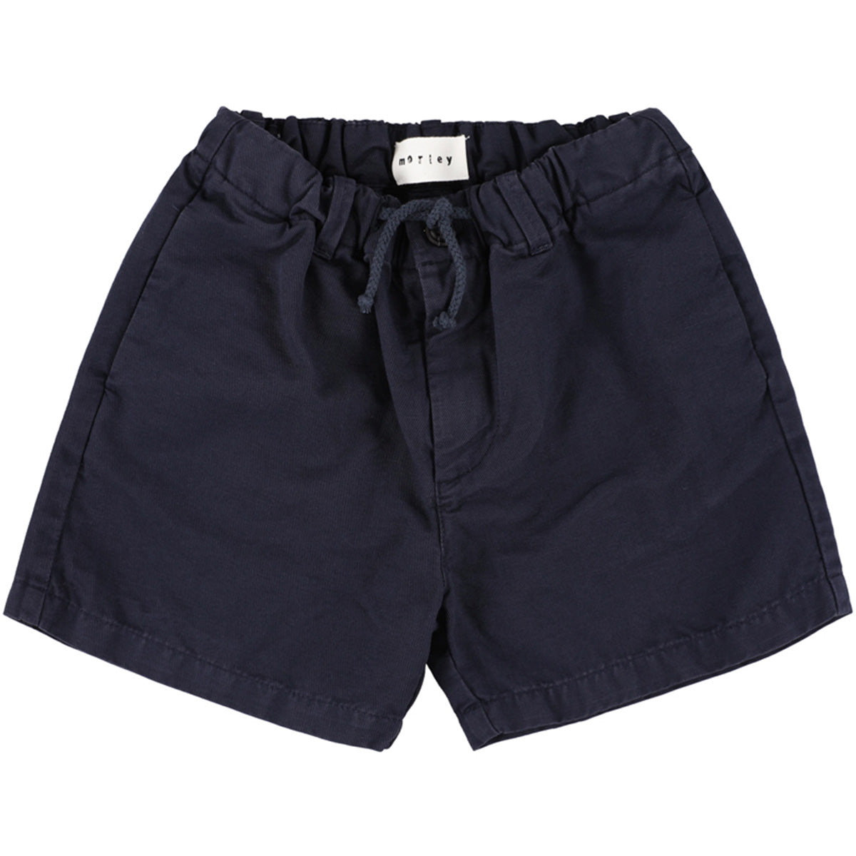 The Xuma Shorts from Morley, light grey shorts with elastic waistband, drawstring, and relaxed fit.