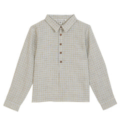 Caroline Checkered Cotton Kurta Shirt