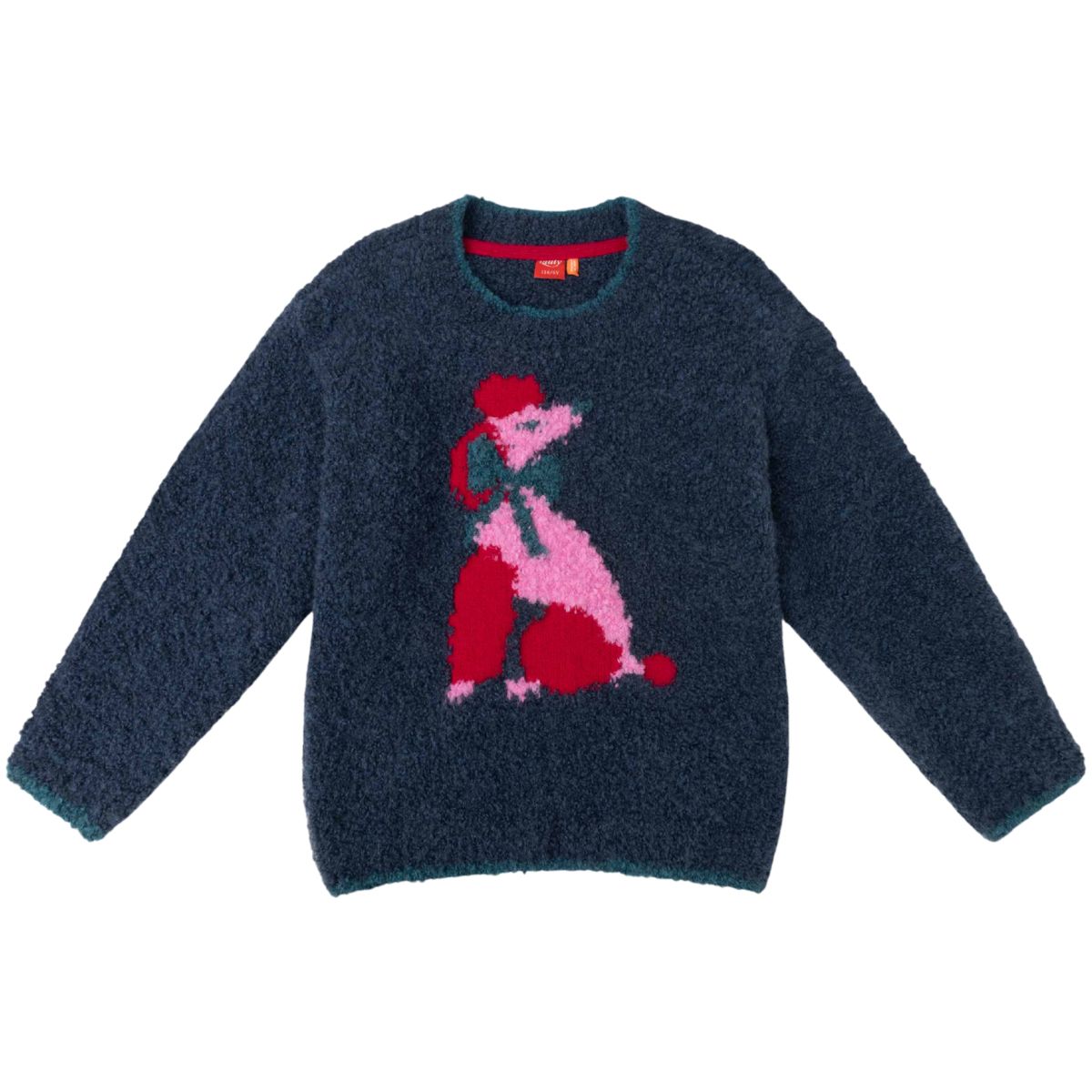 The Kouronne Poodle Sweater from Oilily, cosy knit sweater with playful poodle motif and crew neckline.