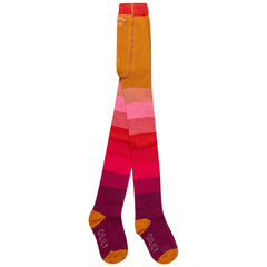 Oilily Malegre Striped Tights with multicolored stripes, soft stretch knit tights for kids.