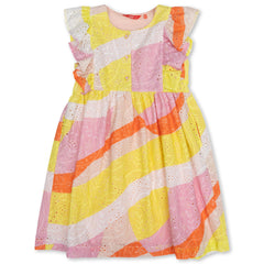 The Dajour Dress from Oilily. You are pure joy in this gorgeous sleeveless ruffled dress with enamel buttons.