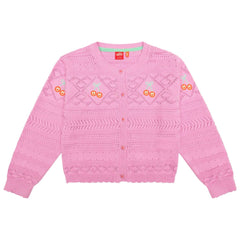 The Vruity Cardigan from Oilily. Ajour knitted cardigan with sweet, fine details and patterns.