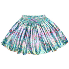 The Shield Skirt from Oilily. Inspired by mermaids we made print Scales and gave it a silver sheen.