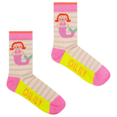 The Mermaid Socks from Oilily. Stripes with a mermaid, just like that on your socks! That's a lot of fun for your feet.